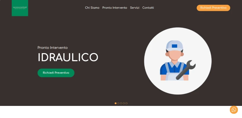 Sito vetrina per Marco Mancini Edilizia, esempio di realizzazione sito web per un'impresa edile.