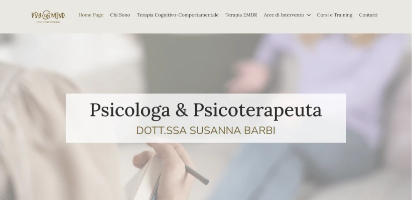 Sito vetrina per Psicologa Susanna Barbi, un progetto di creazione sito web professionale.