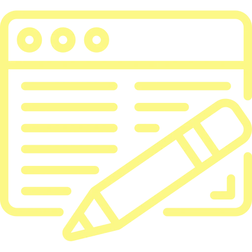 Illustrazione concettuale che rappresenta la creazione blog, con contenuti digitali, scrittura e organizzazione visiva delle informazioni online.